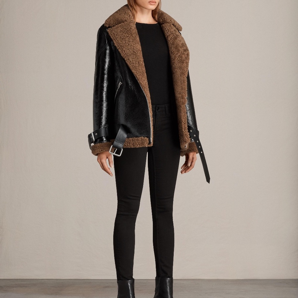 All Saints Leather Jacket - Picture 11 of 12